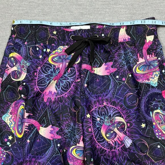 Kronic Prints Drill Clothing Mens Psychedelic Mushroom Board Shorts Size S NWT - Picture 11 of 15